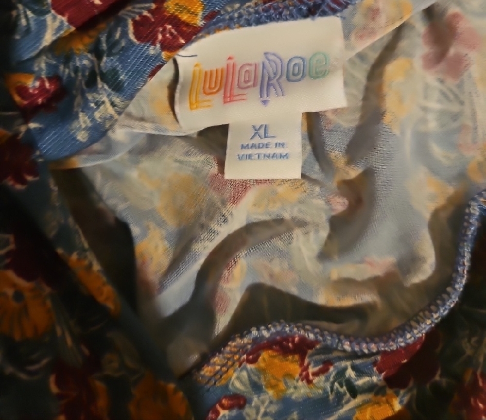 LulaRoe XLarge Floral Maxi Skirt Perfect For Fall - Picture 3 of 4